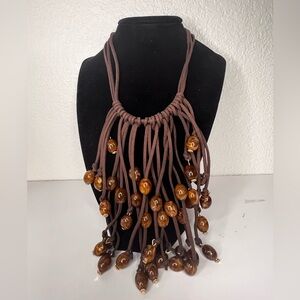 Brown Beaded Necklace